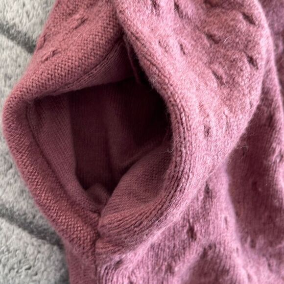 LOFT Womens Cardigan Sweater Open Front Pocket Ribbed Knit Rose Pink Size XS - Picture 3 of 7